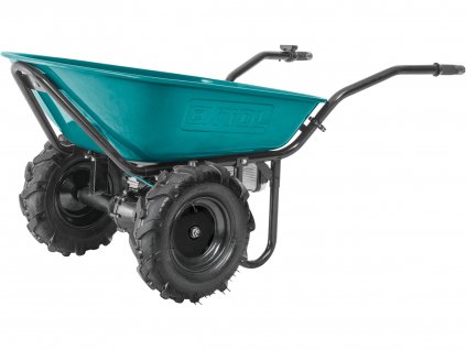EXTOL Kolečko dvoukolák s převodovkou aku, 260kg, 100l, 40V Li-ion, 6Ah