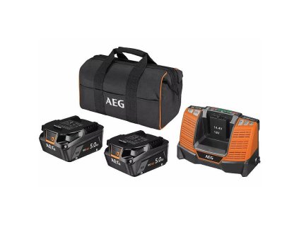 Sada akumulátor 5,0Ah s nabíječkou AEG SETLL1850SHD, 18V