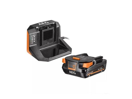 Sada akumulátoru 2,0Ah s nabíječkou AEG SETL1820S, 18V