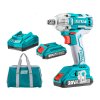 TOTAL Utahovák rázový AKU 1/2", brushless, 20V Li-ion (2x), 2000mAh, industrial