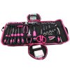 SIXTOL Sada nářadí HOME PINK 120 BAG