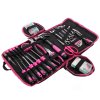 SIXTOL Sada nářadí HOME PINK 120 BAG