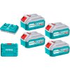 TOTAL Sada baterií a nabíječky, 20V Li-ion, 4000mAh, industrial