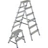 Žebřík ELKOP dvoustranný hliníkový DHR nosnost 150kg | 6 stupňů DHR 406