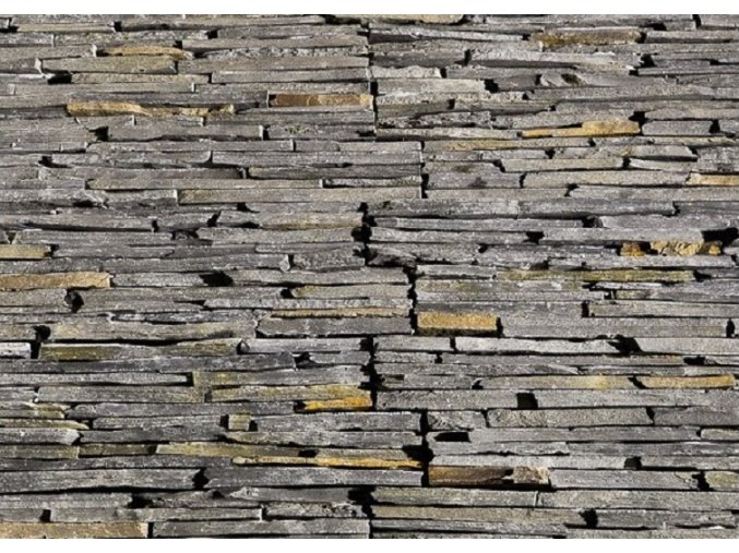 Kamenný obklad Břidlice černo - rezavá 55x15cm N3005