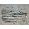 Kvarcit řecký zelený kamenný obklad/dlažba 20-40cm, tl. 1-3cm