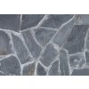 Kamenný obklad Břidlice černo šedá obklad/dlažba 10-50cm, tl. 1-3cm