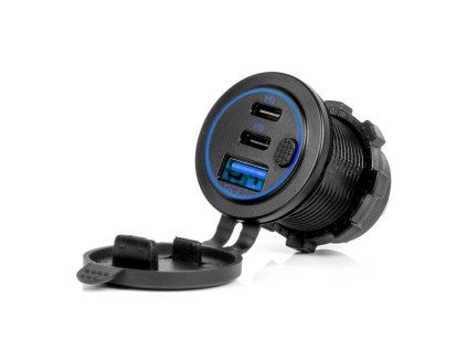 USB zásuvka 3x (USB + 2x USB C)