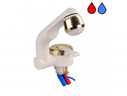 Vodovodní jednopáková baterie Barwig, barva bílázlatá