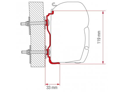 Adapter Fiamma Hymer 2016 l