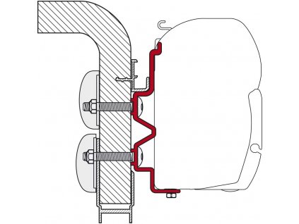 Adapter Fiamma pro vozy Hymer Camp 350 l