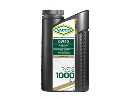 yacco vx 1000 ll 0w40