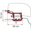 Kit adapteru Fiamma F40van pro Renault Trafic Renault Trafic L2 (od 9 2014) l