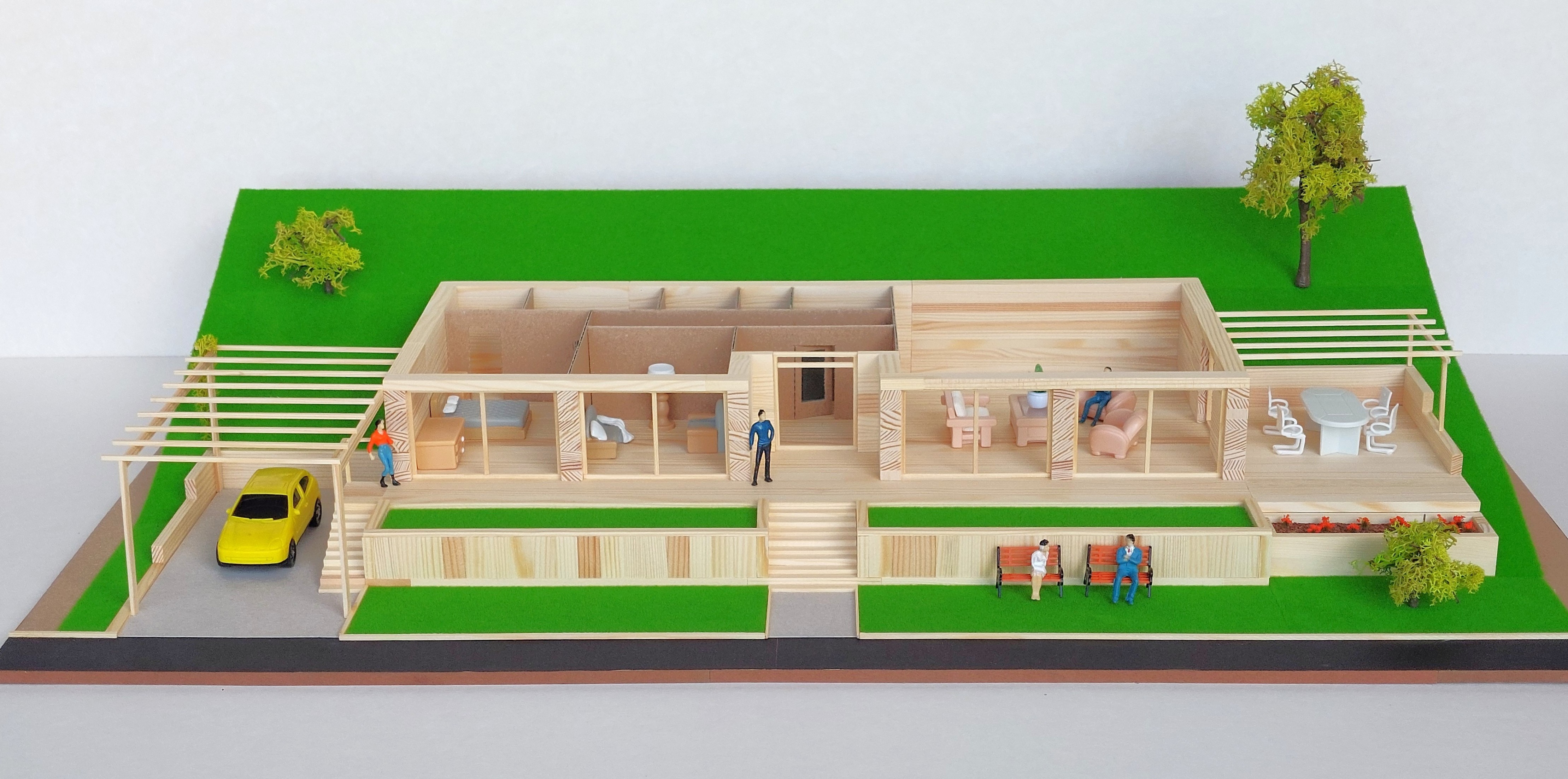 model domu arch barva