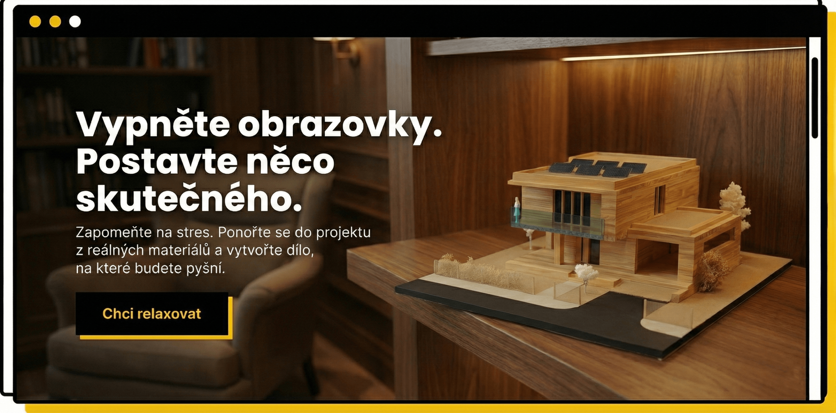 model domu arch barva