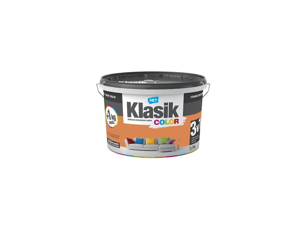 Klasik color 0747 oranž pastelová 4 kg  tónovaná interiérová barva