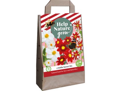 Taška - JARNÍ JIŘINA SUNSET MIX (5 hlíz)