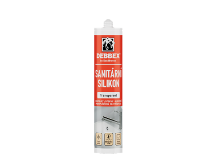 sanitarni silikon transparent kartuse debbex web 2026