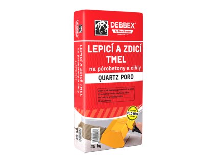 Lepici a zdici tmel na porobetony a cihly QUARTZ PORO debbex by den braven web 2025