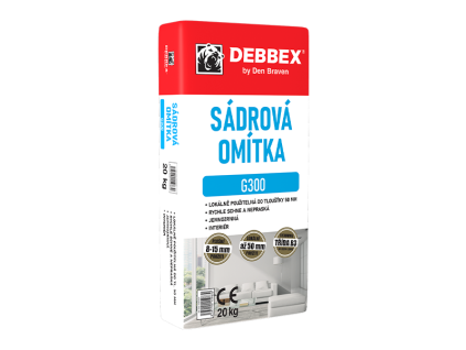 Sadrova omitka G300 debbex web 2026