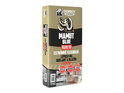 Extremne flexibilni lepidlo na obklady a dlazbu MAMUT GLUE FLEXI S2 debbex by den braven web 2025