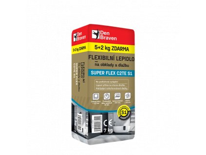 Flexibilni lepidlo na obklady a dlazbu SUPER FLEX C2TE S1 7kg web 2024