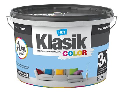 Klasik color 0407 modrý blankytný 4 kg  tónovaná interiérová barva
