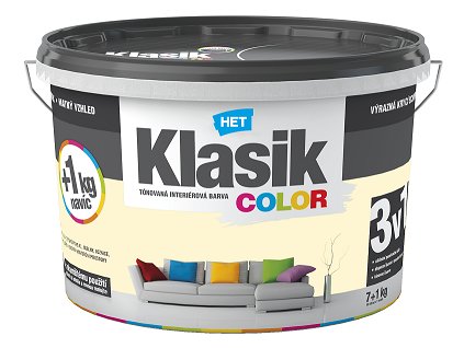 Klasik color 0667 žlutý vanilkový 7+1 kg  tónovaná interiérová barva