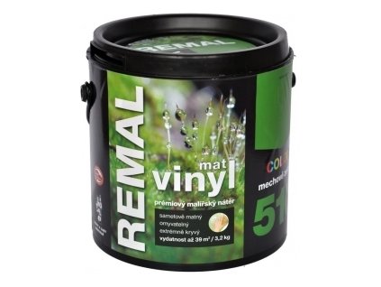 Remal Vinyl Color mechově zelená 3,2 kg  omyvatelná barva na zeď