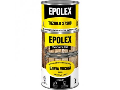 Epoxidová vrchní barva bílá S2321 + tužidlo 0,94kg  dvousložková vrchní barva na dřevo, kov, zdivo, 1000 bílá, 700 g + tužidlo 240 g