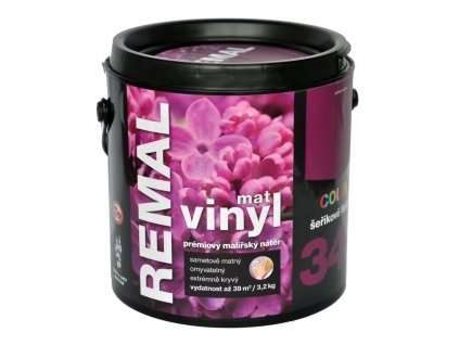 Remal Vinyl Color šeříkově fialová 3,2 kg  omyvatelná barva na zeď