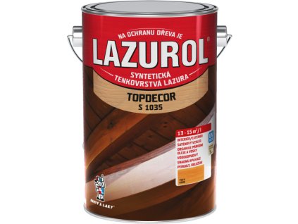 Lazurol Cedr T23 S1035 4,5l Topdecor  tenkovrstvá lazura na dřevo