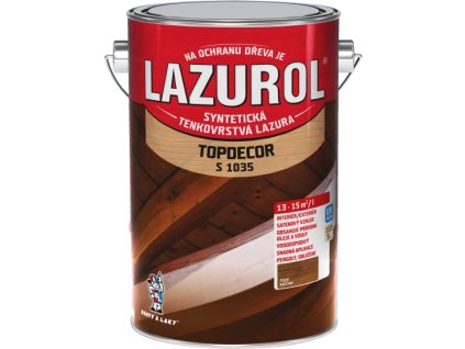 Lazurol Kaštan T20 S1035 4,50l Topdecor  tenkovrstvá lazura na dřevo