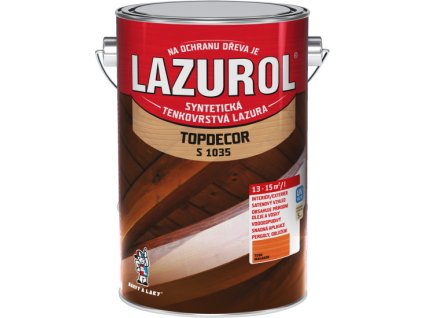 Lazurol Mahagon T80 S1035 4,5l Topdecor  tenkovrstvá lazura na dřevo