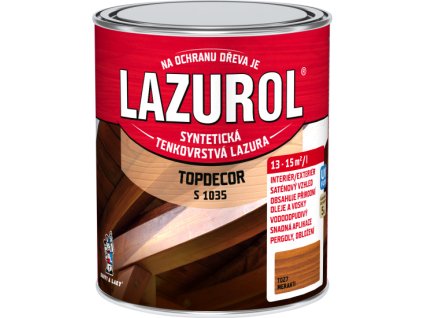 Lazurol Meranti T27 S1035 0,75l Topdecor  tenkovrstvá lazura na dřevo