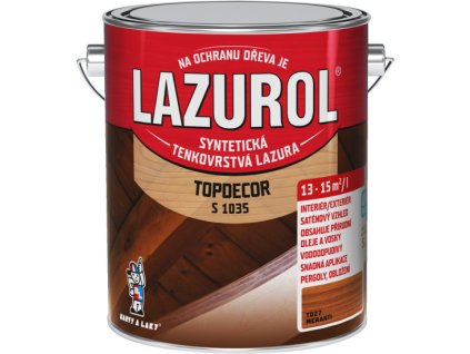 Lazurol Meranti T27 S1035 2,5l Topdecor  tenkovrstvá lazura na dřevo