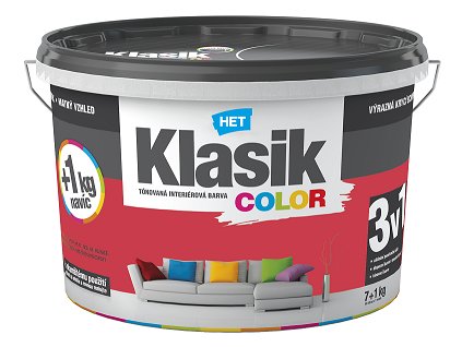 Klasik color 0847 červený 7+1 kg  tónovaná interiérová barva