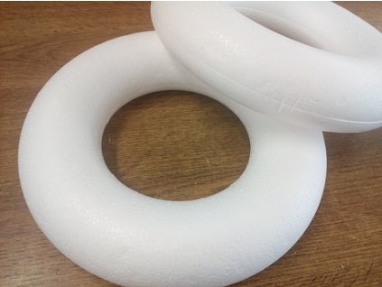 Kroužek polystyren 24cm  dekorační