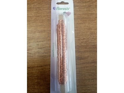 Drát měděný 0,5mm x 100g barevný  barva - měděná
