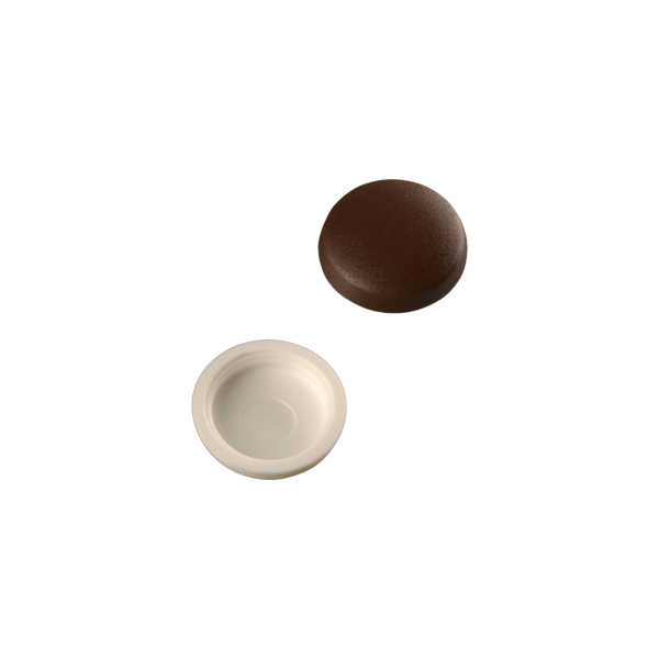 Den Braven Krycí čepičky na Turbo šrouby s plochou hlavou Ø 15 mm 100 ks bílá