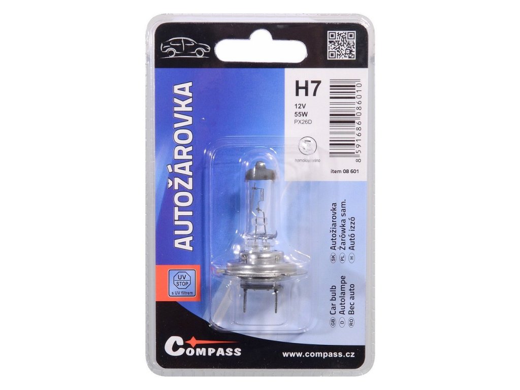 Žárovka 12V  H7  55W PX26d blister 1ks