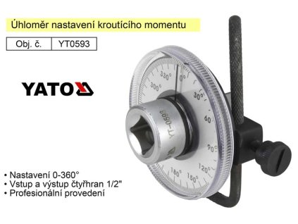 YATO Úhloměr kroutícího momentu na ráčnu