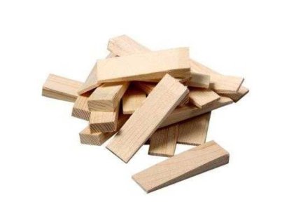 Klínky montážní dřevěné WOODY, 65 x 18 x 12 - 0 mm, 20 ks