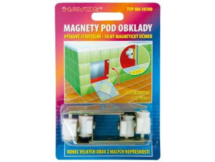 Magnety pod obklady stavitelné, 4 ks