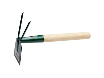 Motyčka plochá 2 zubá, s násadou 25 cm, FED