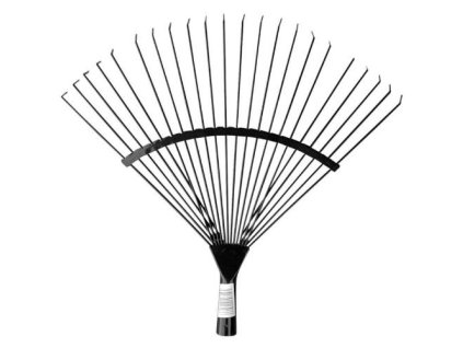 Hrábě švédské kovové drátové, bez násady, 45 cm