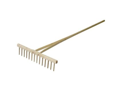 Hrábě dřevěné, s dřevěným hřebenem