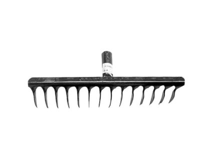 Hrábě vertikutační kovové, 16 zubů