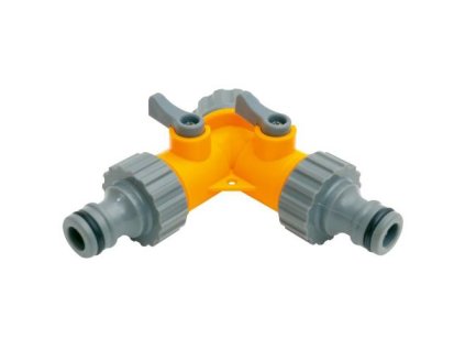 Rozdvojka s ventily pro 2 rychlospojky