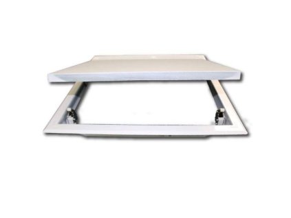 Dvířka revizní kovová 150 x 150 mm, s tlačným zámkem, bílá 0160